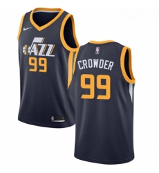 Youth Nike Utah Jazz 99 Jae Crowder Swingman Navy Blue Road NBA Jersey Icon Edition 