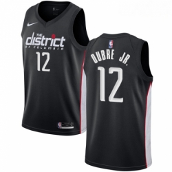 Mens Nike Washington Wizards 12 Kelly Oubre Jr Swingman Black NBA Jersey City Edition