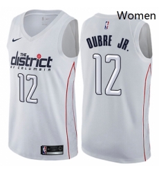 Womens Nike Washington Wizards 12 Kelly Oubre Jr Swingman White NBA Jersey City Edition