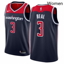 Womens Nike Washington Wizards 3 Bradley Beal Authentic Navy Blue NBA Jersey Statement Edition 