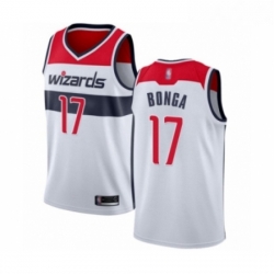 Womens Washington Wizards 17 Isaac Bonga Swingman White Basketball Jersey Association Edition 