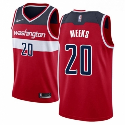 Youth Nike Washington Wizards 20 Jodie Meeks Swingman Red Road NBA Jersey Icon Edition 