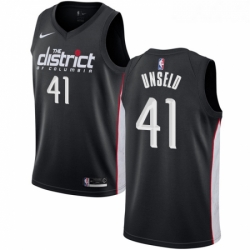 Youth Nike Washington Wizards 41 Wes Unseld Swingman Black NBA Jersey City Edition