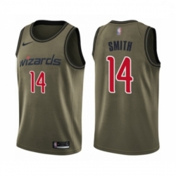 Youth Washington Wizards Ish Smith Swingman Green Salute to Service Basketball Jersey