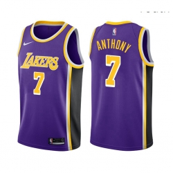 Youth Los Angeles Lakers Carmelo Anthony  StateYoutht Edition Purple 2021 Stitched NBA Jersey