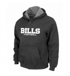 NFL Mens Nike Buffalo Bills Font Pullover Hoodie Dark Grey