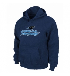 NFL Mens Nike Carolina Panthers Authentic Logo Pullover Hoodie Blue