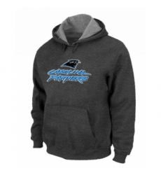 NFL Mens Nike Carolina Panthers Authentic Logo Pullover Hoodie Dark Grey