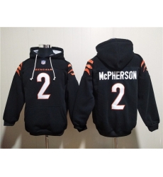 Men Cincinnati Bengals 2 Evan McPherson Black Pullover Hoodie