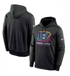 Men Cincinnati Bengals Black 2024 Crucial Catch Club Pullover Hoodie