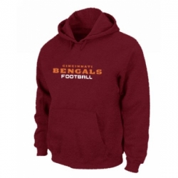 NFL Mens Nike Cincinnati Bengals Font Pullover Hoodie Red