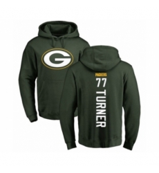 Football Green Bay Packers 77 Billy Turner Green Backer Hoodie