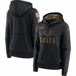 Women Indianapolis Colts Nike 2020 Salute to Service Performance Pullover Hoodie Black