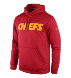 NFL Kansas City Chiefs Nike KO Wordmark Performance Hoodie Red