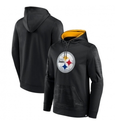 Men Pittsburgh Steelers Black On The Ball Pullover Hoodie