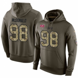 NFL Nike Tampa Bay Buccaneers 98 Clinton McDonald Green Salute To Service Mens Pullover Hoodie