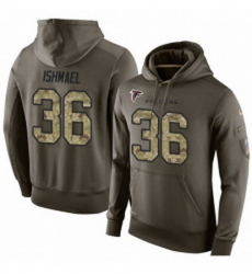 NFL Nike Atlanta Falcons 36 Kemal Ishmael Green Salute To Service Mens Pullover Hoodie