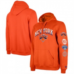 Men New York Knicks Orange 2023 24 City Edition Pullover Hoodie