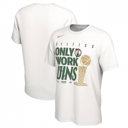 Men Boston Celtics White 2024 Finals Champions Big Tall Parade T Shirt