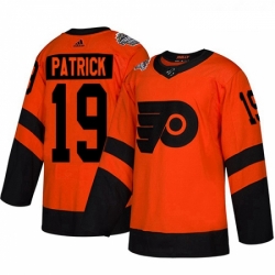 Youth Adidas Philadelphia Flyers 19 Nolan Patrick Orange Authentic 2019 Stadium Series Stitched NHL Jersey 