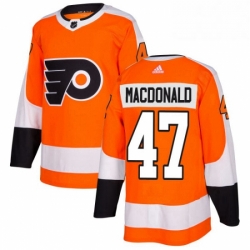 Youth Adidas Philadelphia Flyers 47 Andrew MacDonald Authentic Orange Home NHL Jersey 