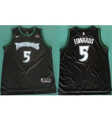 Men Minnesota Timberwolves 5 Anthony Edwards Black 2025 Classic Edition Stitched jersey Men Minnesota Timberwolves 5 Anthony Edwards Black 2025 Classic Edition Stitched jersey