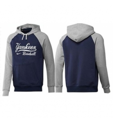 MLB Men Nike New York Yankees Pullover Hoodie NavyGrey