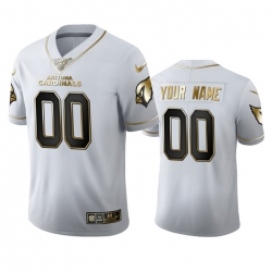 Men Women Youth Toddler Arizona Cardinals Custom Men Nike White Golden Edition Vapor Limited NFL 100 Jersey