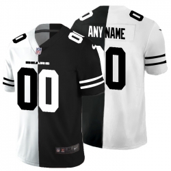 Men Women Youth Toddler Chicago Bears Custom Men Black V White Peace Split Nike Vapor Untouchable Limited NFL Jersey