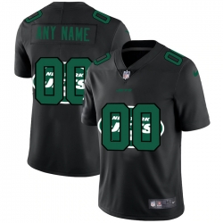 Men Women Youth Toddler New York Jets Custom Men Nike Team Logo Dual Overlap Limited NFL Jerseyey Black