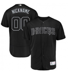 Men Women Youth Toddler All Size Arizona Diamondbacks Majestic 2019 Players Weekend Flex Base Authentic Roster Custom Black Jersey