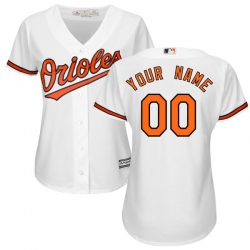 Men Women Youth All Size Baltimore Orioles Majestic White Home Cool Base Custom Jersey