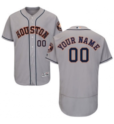 Men Women Youth All Size Houston Astros Cusom Flex Base Jersey Grey