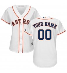 Men Women Youth All Size Houston Astros Custom Cool Base Jersey White