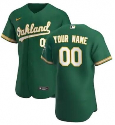 Men Women Youth Toddler Oakland Athletics Green Custom Nike MLB Flex Base Jersey