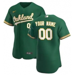 Men Women Youth Toddler Oakland Athletics Green Custom Nike MLB Flex Base Jersey