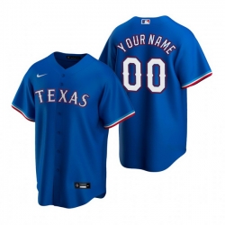 Men Women Youth Toddler All Size Texas Rangers Custom Nike Royal Stitched MLB Cool Base Jersey