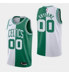 Men Women Youth Toddler Boston Celtics Split Green White Custom Nike NBA Stitched Jersey