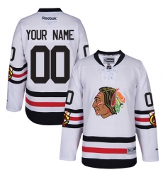 Men Women Youth Toddler White Jersey - Customized Reebok Chicago Blackhawks 2017 Winter Classic