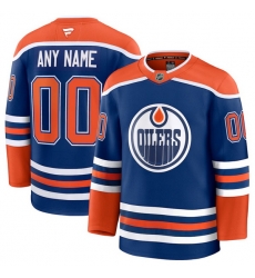 Men Women Youth Edmonton Oilers Fanatics Royal Home Premium Custom Jersey