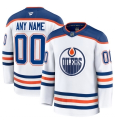 Men Women Youth Edmonton Oilers Fanatics White Away Premium Custom Jersey