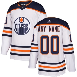 Men Women Youth Toddler Youth White Jersey - Customized Adidas Edmonton Oilers Away