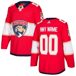 Men Women Youth Toddler Red Jersey - Customized Adidas Florida Panthers Home