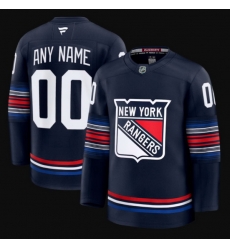 Men Women Youth New York Rangers Fanatics Alternate Premium Custom Jersey Navy