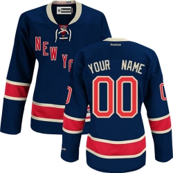 Men Women Youth Toddler Navy Blue Jersey - Customized Reebok New York Rangers Third  II