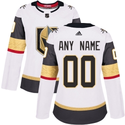 Men Women Youth Toddler White Jersey - Customized Adidas Vegas Golden Knights Away  II