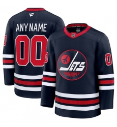 Men Women Youth Winnipeg Jets Fanatics Navy Alternate Premium Custom Jersey