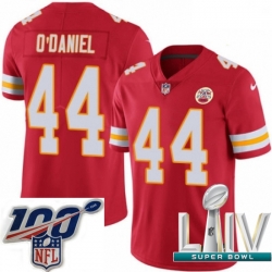 2020 Super Bowl LIV Men Nike Kansas City Chiefs #44 Dorian O'Daniel Red Team Color Vapor Untouchable Limited Player NFL Jersey