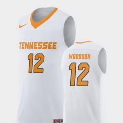 Men Tennessee Volunteers Brad Woodson White Replica College Basketball Jersey