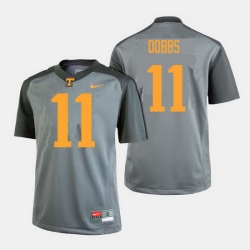 Men Tennessee Volunteers Joshua Dobbs College Football Gray Jersey